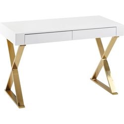 Ty desk Wohnling rectangular cross leg white 1,180 x 570 x 760 mm mdf