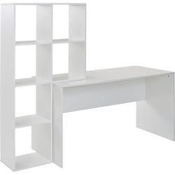 Scrivania Wohnling rettangolare bianca 1.700 x 590 x 1.435 mm mfc