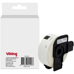 Rotolo di etichette Viking dk-11201 fratello nero su bianco