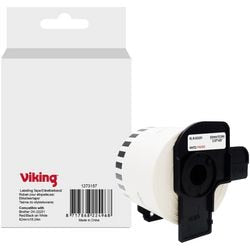 Rotolo di etichette Viking dk-22251 fratello nero su bianco