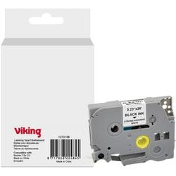 Nastro per etichettatura Viking Tze-211 Brother nero su bianco