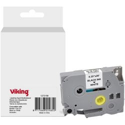 Nastro per etichettatura Viking Tze-221 Brother nero su bianco