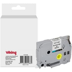 Nastro per etichettatura Viking Tze-231 Brother nero su bianco