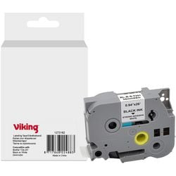 Nastro per etichettatura Viking Tze-251 Brother nero su bianco