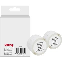 Rotolo di etichette viking s0722370 dymo nero su bianco