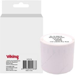 Rotolo di etichette viking s0722480 dymo nero su bianco
