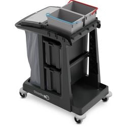 Numatic work trolley eco-matic em2 2x 10l buckets