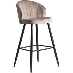 Bar stool wohnling fabric beige 110 kg 560 x 525 x 1,025 mm
