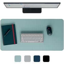Leitz grote bureau onderlegger 80×40 cm – anti-slip - bureaumat - waterdicht – voor toetsenbord muis - mint