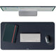 Leitz protector de escritorio de fieltro grande 70x36 cm - antideslizante - para teclado y ratón - gris oscuro