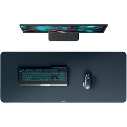 Leitz extra grote gaming muismat 100x40 cm - antislip - wasbaar - bureau onderlegger voor toetsenbord muis - donkergrijs