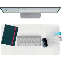Leitz protector de escritorio grande 70x36 cm – antideslizante e impermeable - tapete de escritorio - para teclado y ratón - transparente