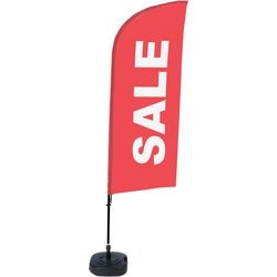 Beach flag showdown bfaw310-wt21-i102 autoportante rosso