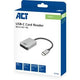 Lector de tarjetas USB-C ACT Connectivity para SD y Micro SD, SD 4.0 UHS-I