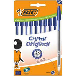 Penna a sfera bic cristal originale blu