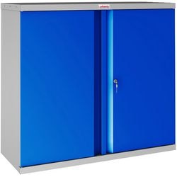 Armadio con ante battenti Phoenix SCL0891GBK blu 830 mm
