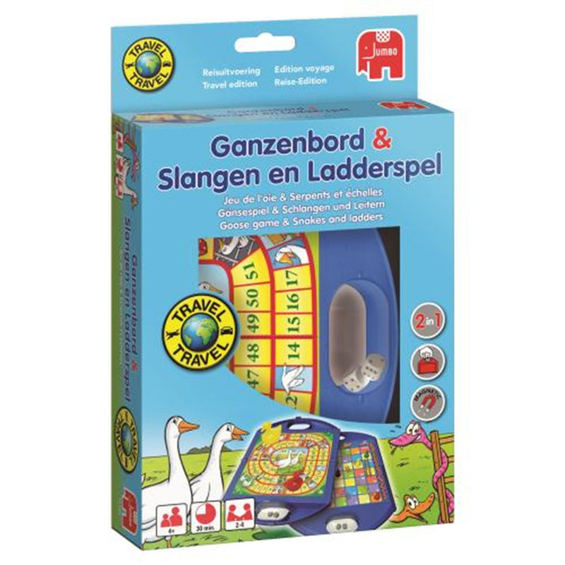 Jumbo Ganzenbord Snakes e Game Game Travel Game
