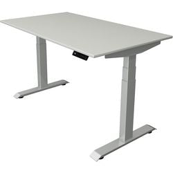 Scrivania sit-stand Kerkmann Move 4 grigio chiaro