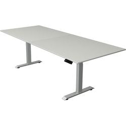 Scrivania sit-stand Kerkmann Move 4 grigio chiaro