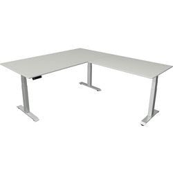 Scrivania sit-stand Kerkmann Move 4 grigio chiaro