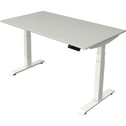 Scrivania sit-stand Kerkmann Move 4 grigio chiaro