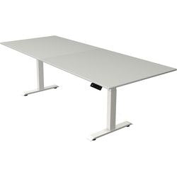 Scrivania sit-stand Kerkmann Move 4 grigio chiaro
