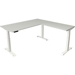 Scrivania sit-stand Kerkmann Move 4 grigio chiaro