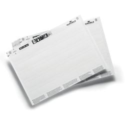 Hojas con tiras insertables durable 800002 blanco no adhesivo