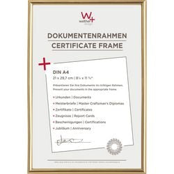 Walther Galeria - cornice in plastica - formato foto 21 x 29,7 cm (din A4) - oro metallizzato