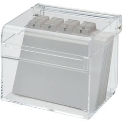 Maul card index with index A7 acrylic 12 x 10 x 9.5 cm transparent
