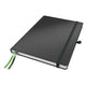 Quaderno completo Leitz A4 a righe - con copertina rigida - nero