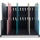 Sorting folder exacompta 390606d 4 compartments plastic