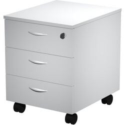 Ladeblok viking basic grijs 3 lades afsluitbaar melamine