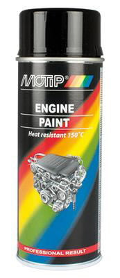 Motip Spruitlak Engine Paint Black (400 ml)