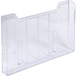 Porta depliant exacompta ufficio 64158d orizzontale trasparente