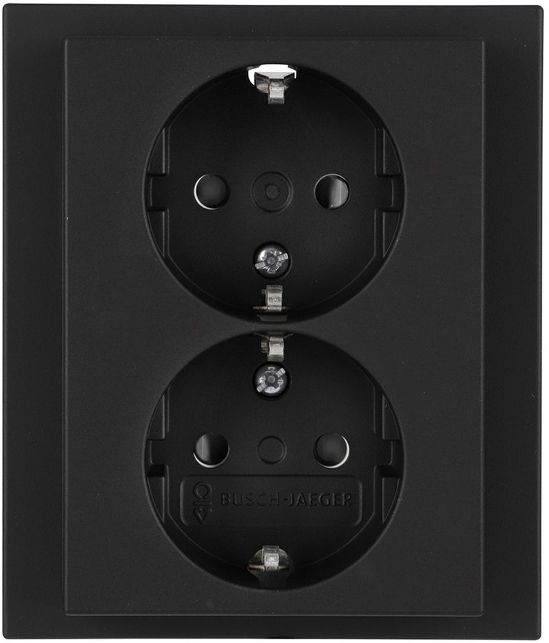 Busch-Jaeger Busch Jaeger Future Linear built-in socket, 2x earthed black
