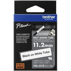 Nastro per etichettatura adesivo autentico Brother HSE-231e