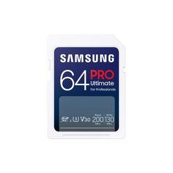 Microsd-kaart samsung pro ultimate 64 gb wit