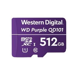 MicroSDXC card Western Digital WD Purple 512 GB Purple