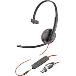 Cuffia hp poly blackwire nera