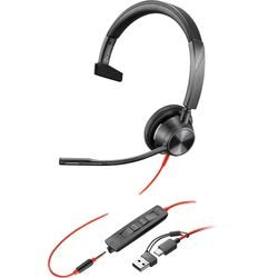 Auriculares hp poly blackwire negro 149 mm x 111 mm x 67 mm