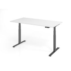 Martello da scrivania Bach sit-stand vlxk6516 w g legno bianco, metallo