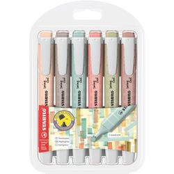 Stabilo swing cool naturecolors highlighters - 6 pcs.