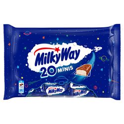 Mini barra de chocolate milkyway minis 20 piezas de 15,5 g