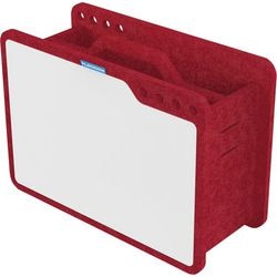 Soporte para accesorios para pizarra blanca de sala de juegos con tapa roja (tereftalato de polietileno)