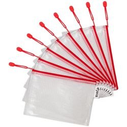 Borsa portaoggetti djois a5 rosso PVC (cloruro di polivinile)