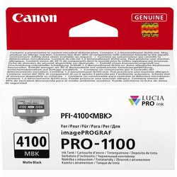 Cartuccia d'inchiostro Canon PFI-4100MBK nero opaco originale