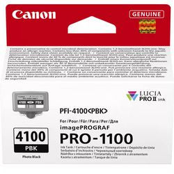 Cartuccia d'inchiostro canon pfi-4100pbk photo nero originale