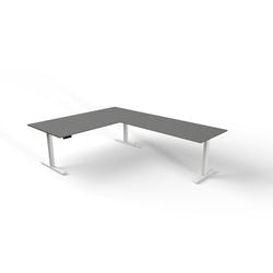 Scrivania sit-stand Kerkmann Move 3 forma L grafite