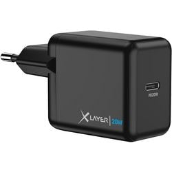 Cargador de pared xlayer 20 w negro